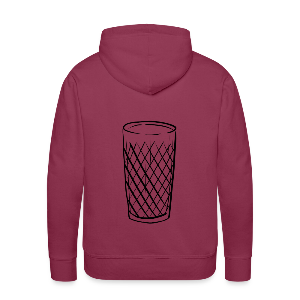 Frankfurter Geripptes - Äpplerglas - Hessisch Mundart - Männer Premium Hoodie - Bordeaux