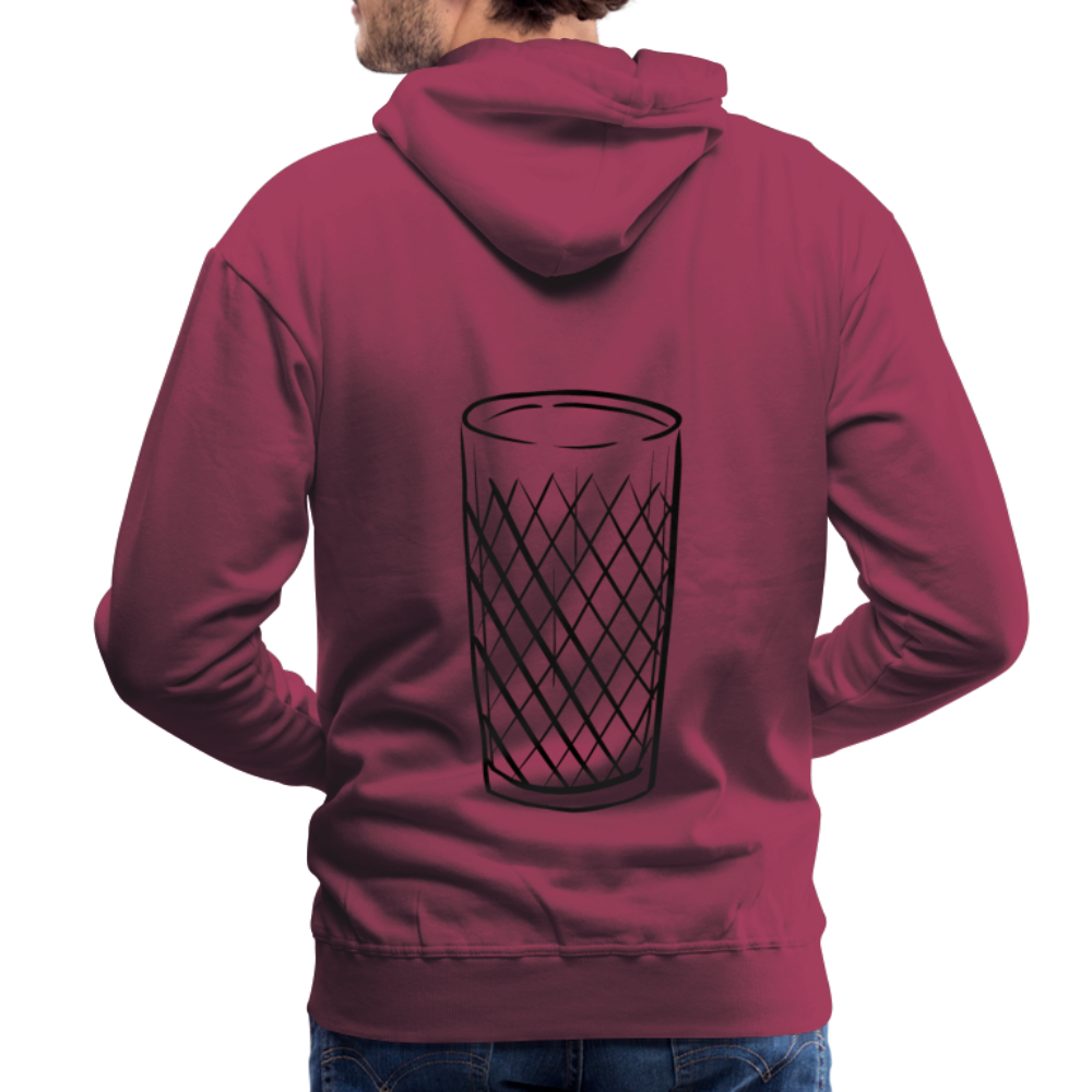 Frankfurter Geripptes - Äpplerglas - Hessisch Mundart - Männer Premium Hoodie - Bordeaux