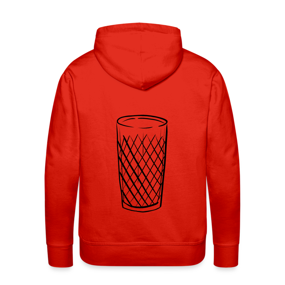 Frankfurter Geripptes - Äpplerglas - Hessisch Mundart - Männer Premium Hoodie - Rot