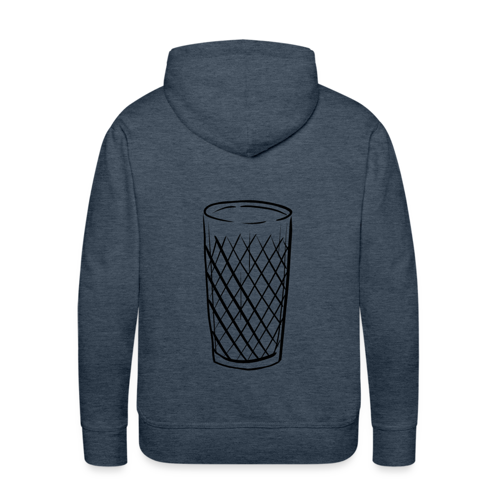 Frankfurter Geripptes - Äpplerglas - Hessisch Mundart - Männer Premium Hoodie - Jeansblau