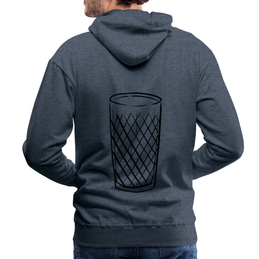 Frankfurter Geripptes - Äpplerglas - Hessisch Mundart - Männer Premium Hoodie - Jeansblau