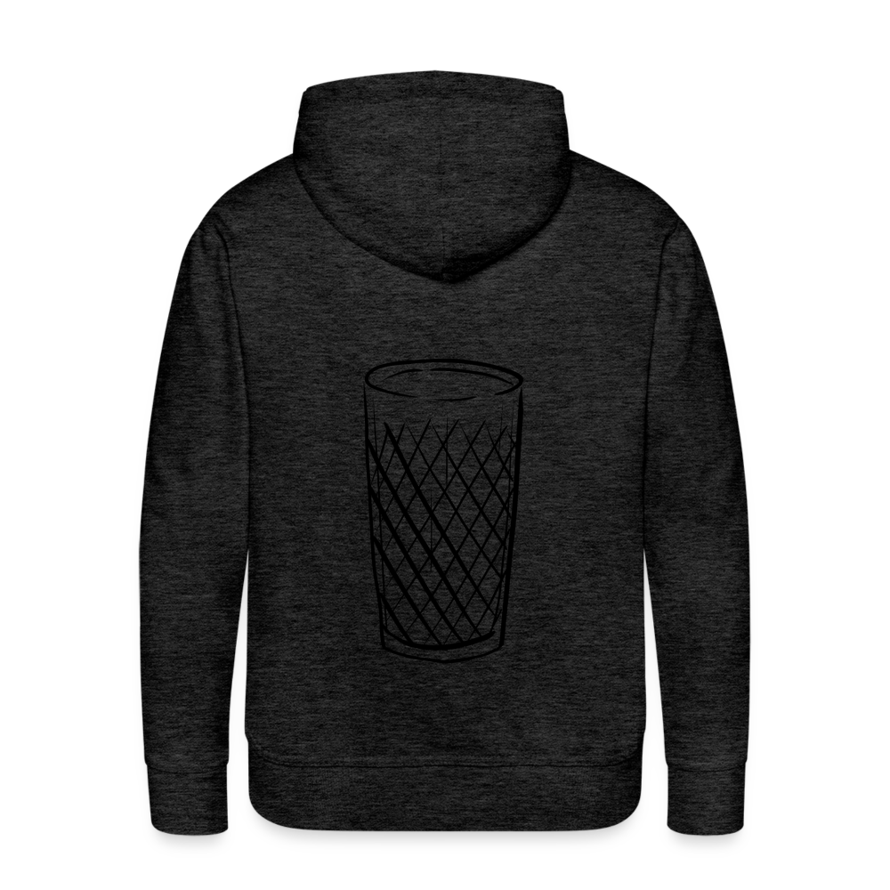Frankfurter Geripptes - Äpplerglas - Hessisch Mundart - Männer Premium Hoodie - Anthrazit