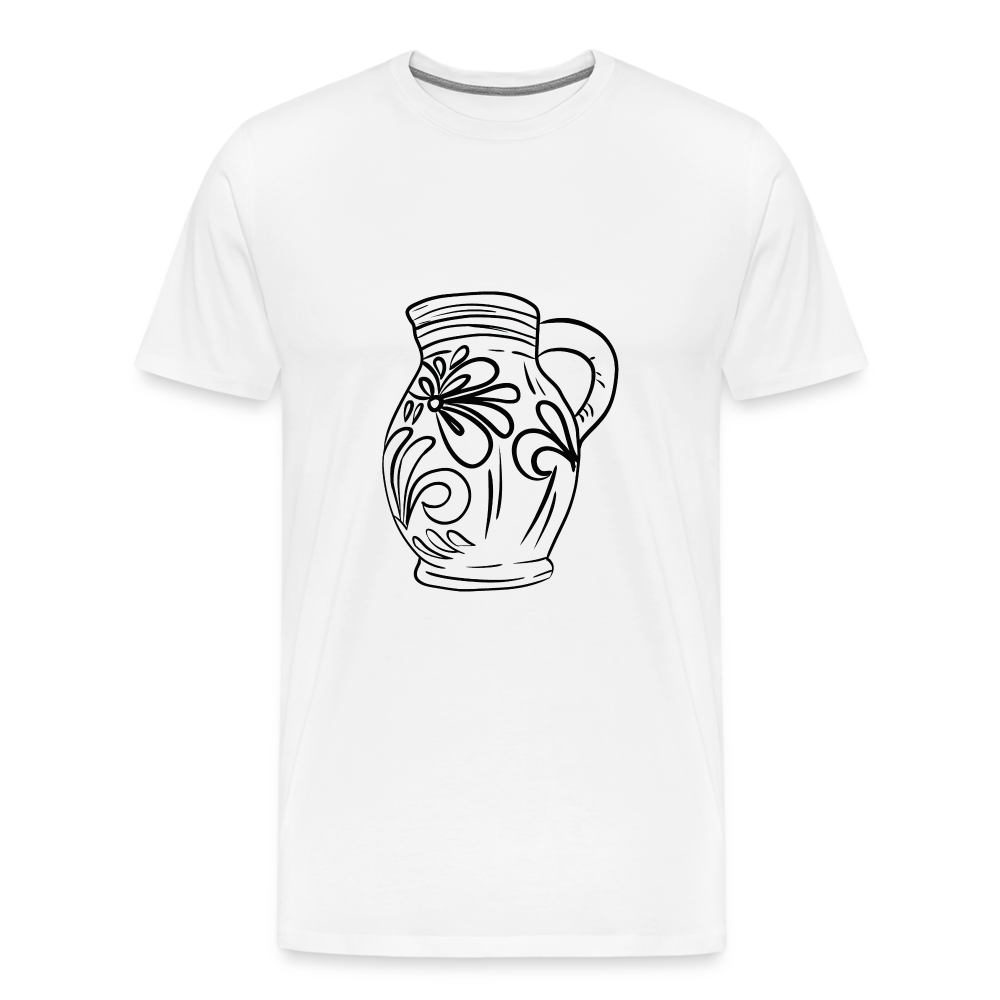 Frankfurter Bembel - Hessisch Mundart - Männer Premium T-Shirt - Weiß