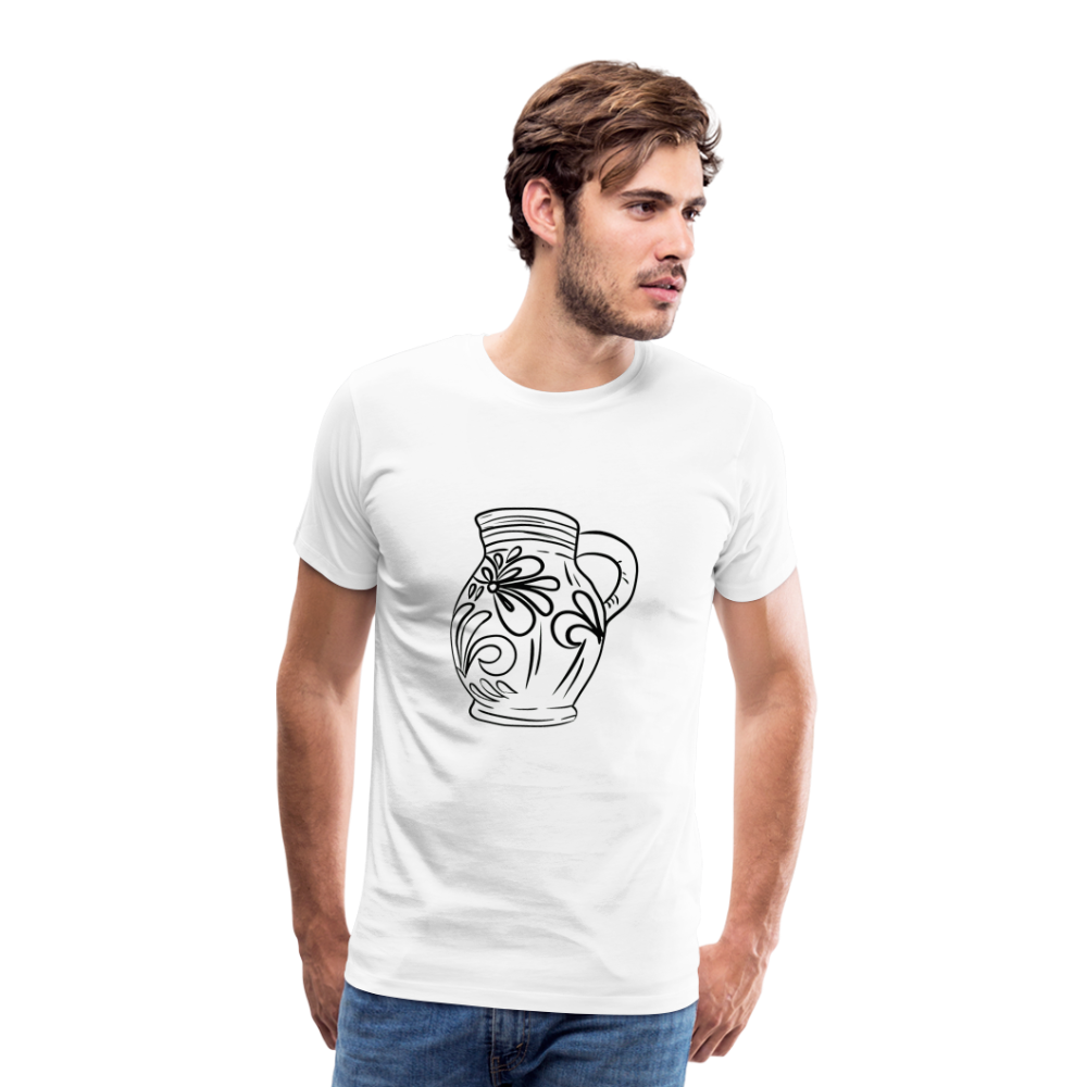Frankfurter Bembel - Hessisch Mundart - Männer Premium T-Shirt - Weiß