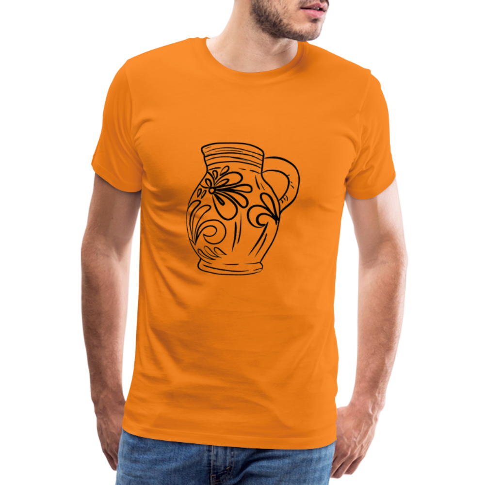 Frankfurter Bembel - Hessisch Mundart - Männer Premium T-Shirt - Orange