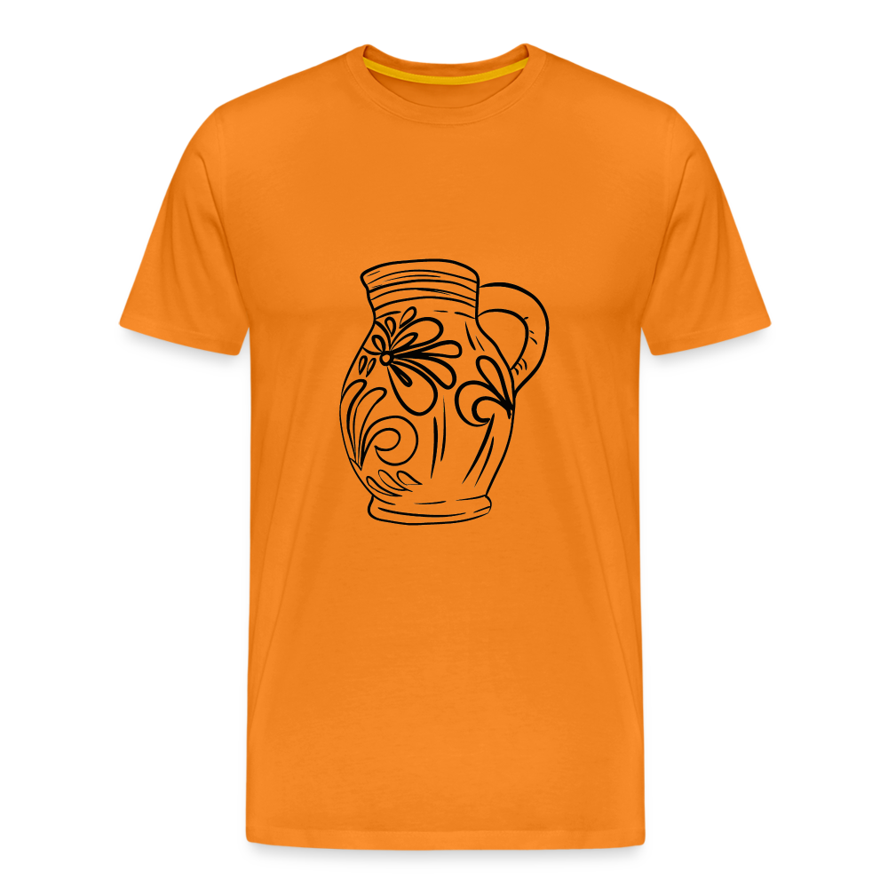 Frankfurter Bembel - Hessisch Mundart - Männer Premium T-Shirt - Orange