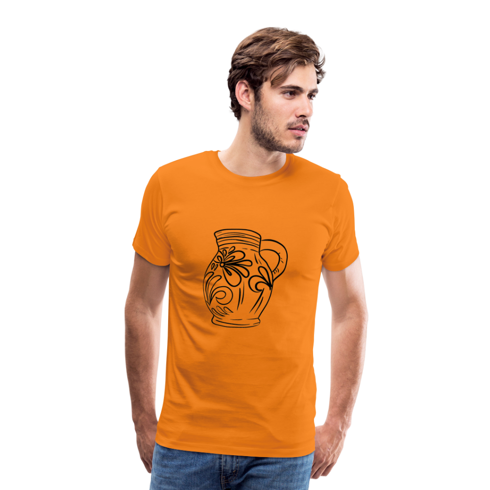 Frankfurter Bembel - Hessisch Mundart - Männer Premium T-Shirt - Orange