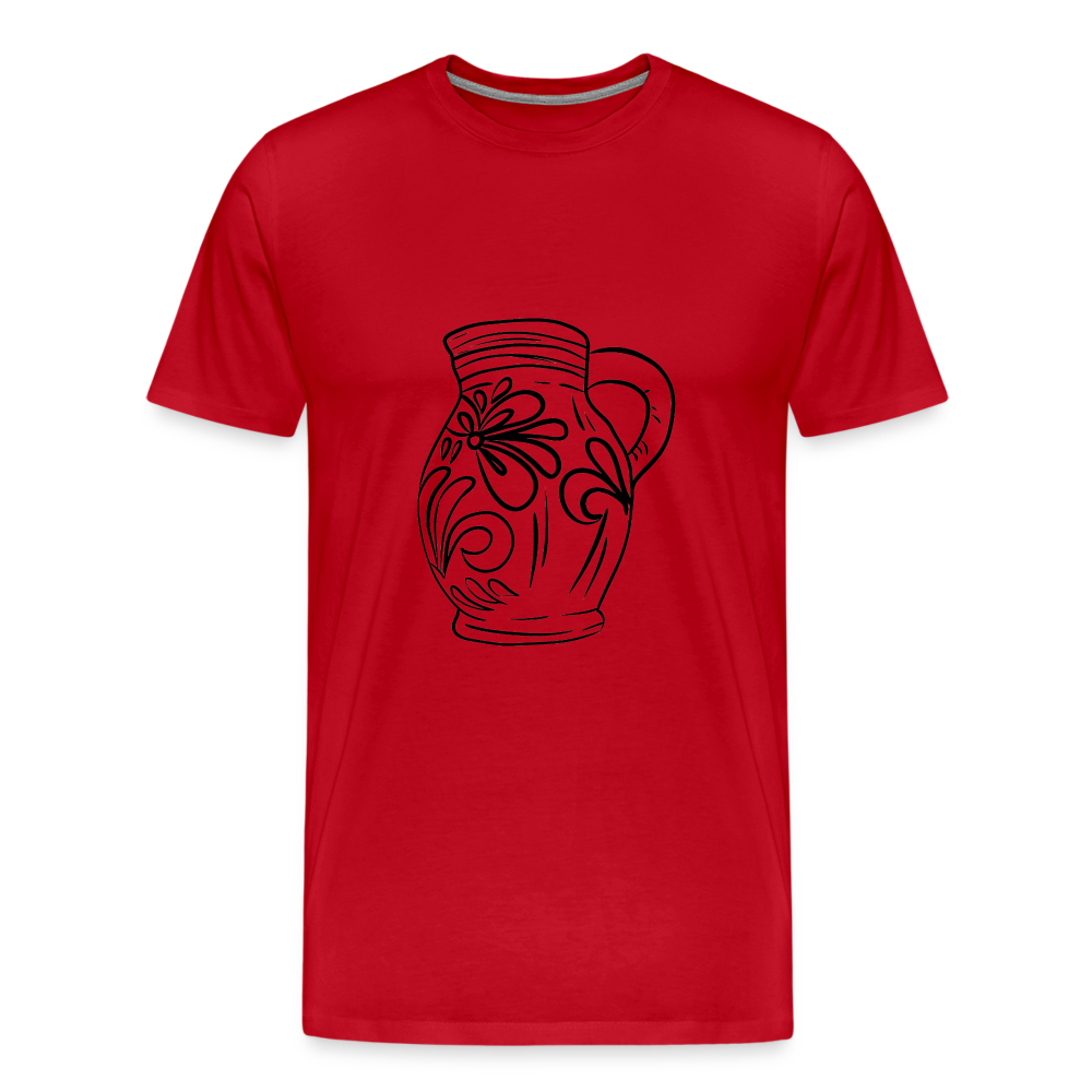 Frankfurter Bembel - Hessisch Mundart - Männer Premium T-Shirt - Rot