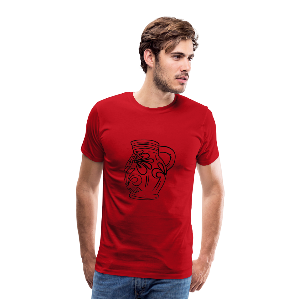Frankfurter Bembel - Hessisch Mundart - Männer Premium T-Shirt - Rot