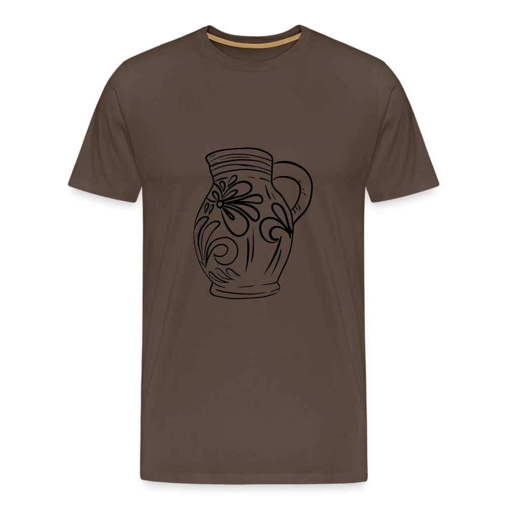 Frankfurter Bembel - Hessisch Mundart - Männer Premium T-Shirt - Edelbraun