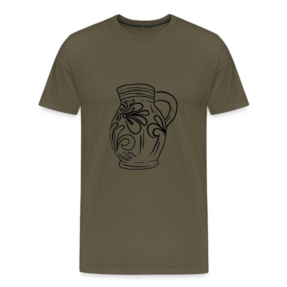 Frankfurter Bembel - Hessisch Mundart - Männer Premium T-Shirt - Khaki