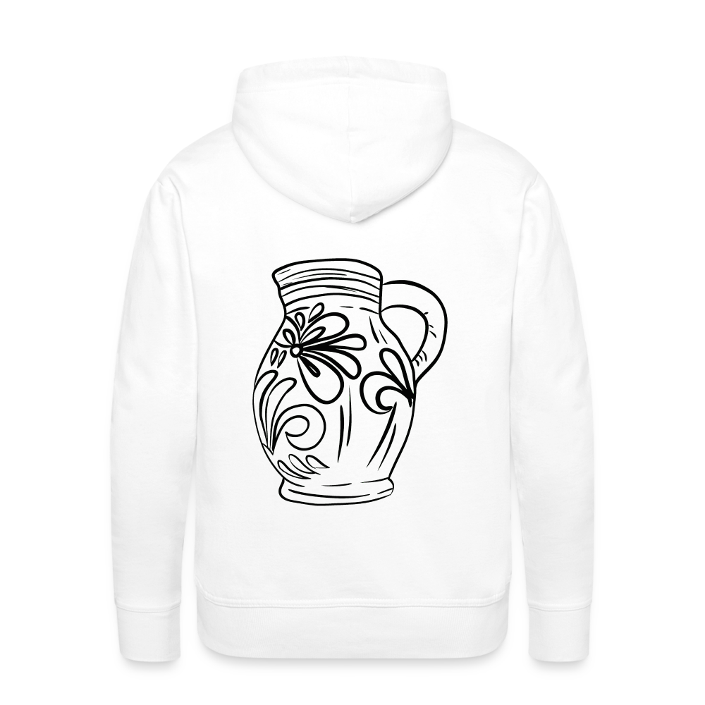 Frankfurter Bembel - Hessisch Mundart - Männer Premium Hoodie - Weiß