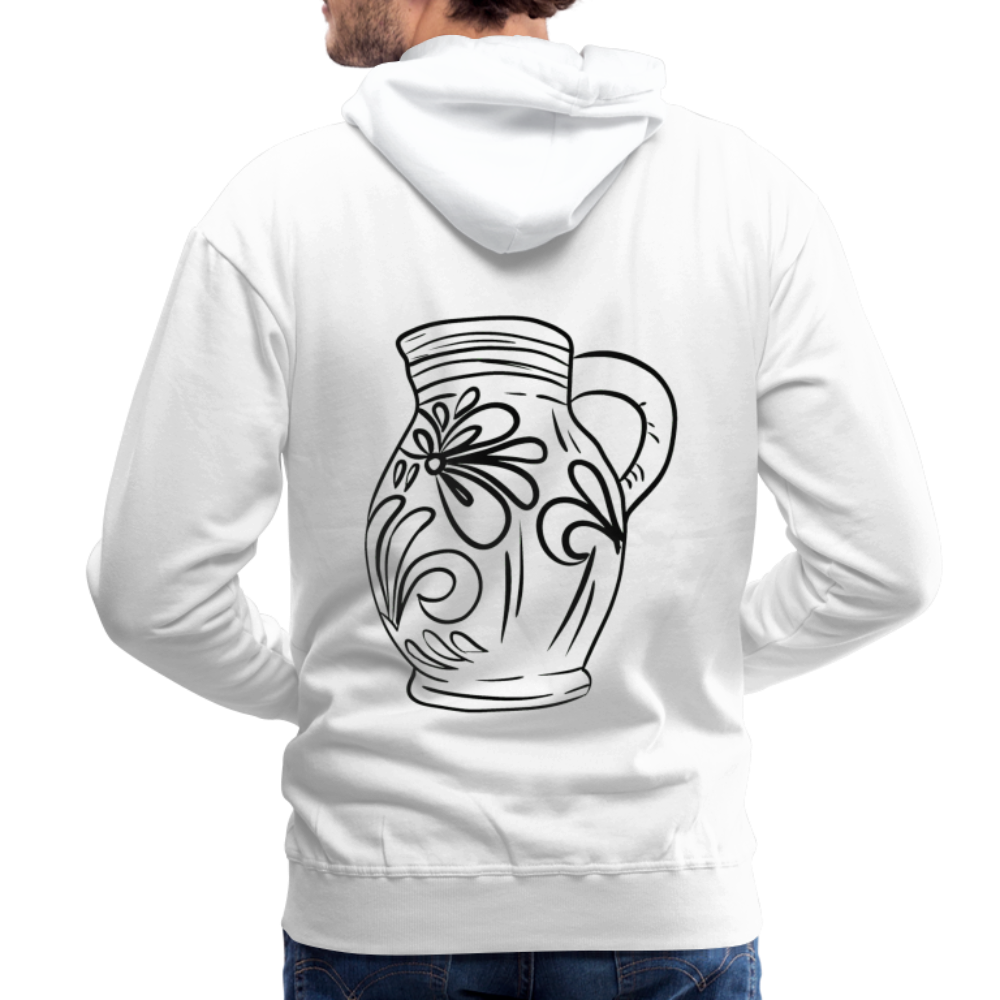 Frankfurter Bembel - Hessisch Mundart - Männer Premium Hoodie - Weiß