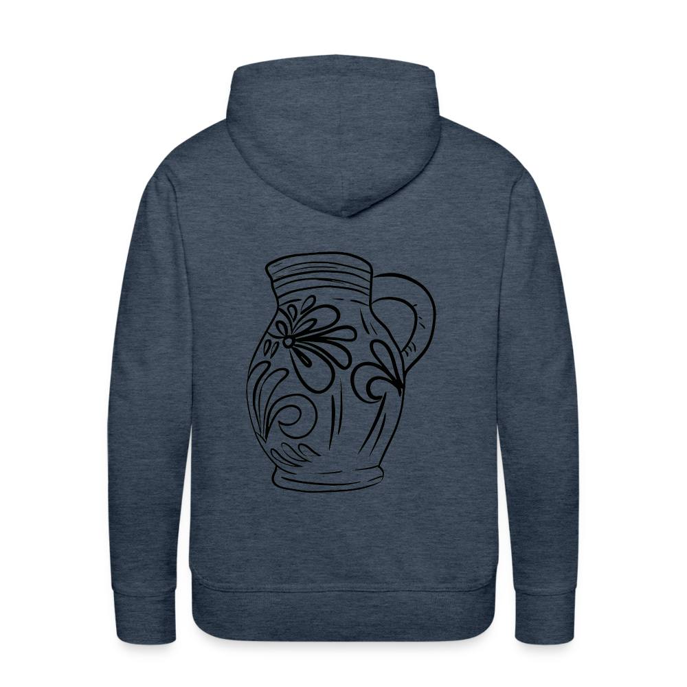 Frankfurter Bembel - Hessisch Mundart - Männer Premium Hoodie - Jeansblau