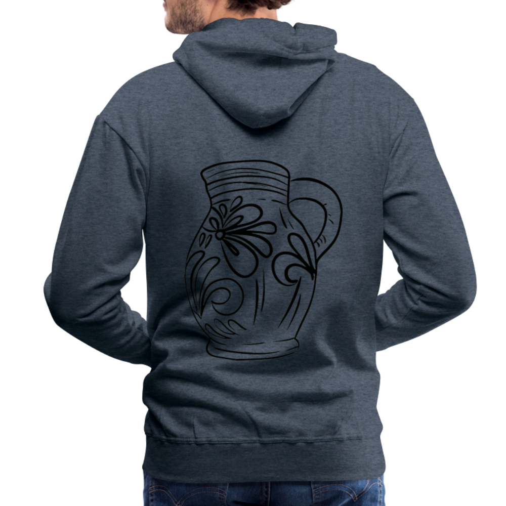 Frankfurter Bembel - Hessisch Mundart - Männer Premium Hoodie - Jeansblau
