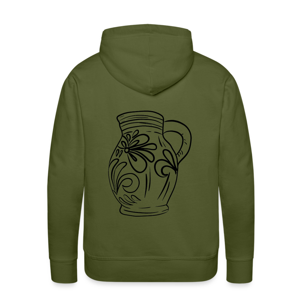Frankfurter Bembel - Hessisch Mundart - Männer Premium Hoodie - Olivgrün