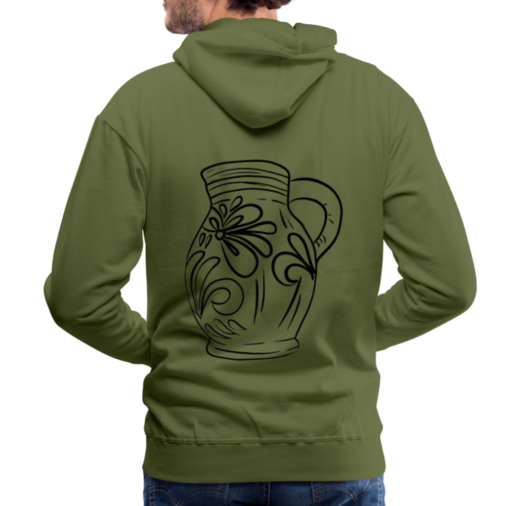 Frankfurter Bembel - Hessisch Mundart - Männer Premium Hoodie - Olivgrün