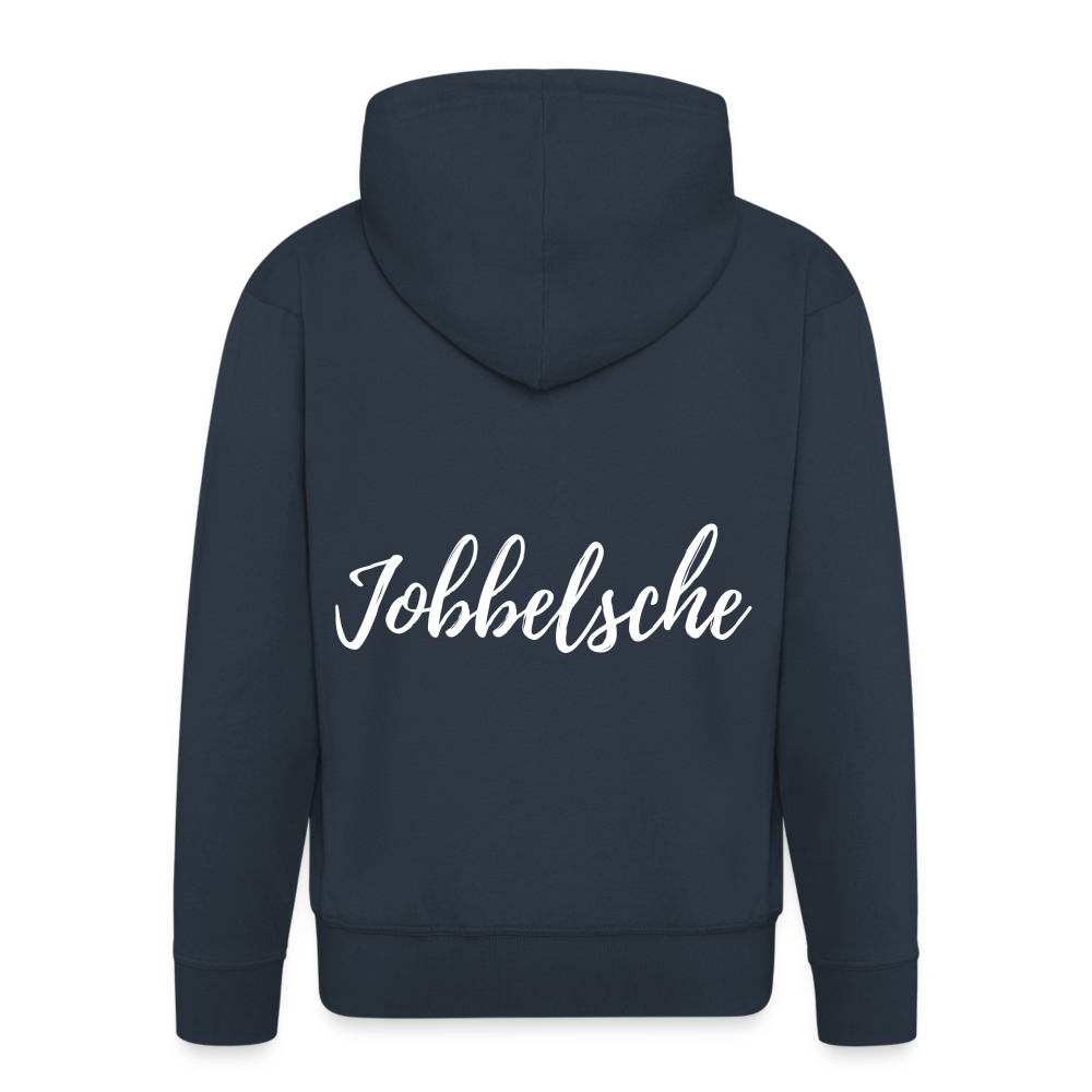 Jobbelsche - Hessisch Mundart - Männer Premium Kapuzen Jacke - Navy