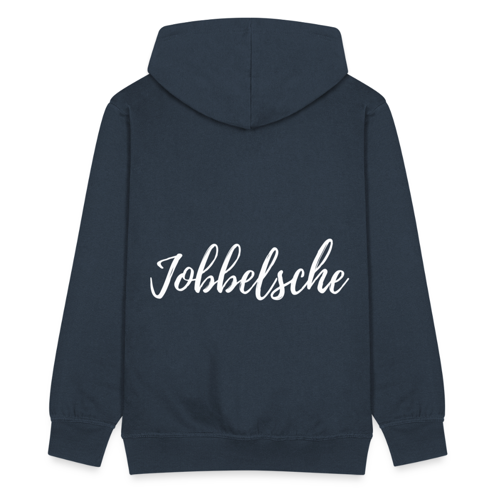 Jobbelsche - Hessisch Mundart - Männer Premium Kapuzen Jacke - Navy