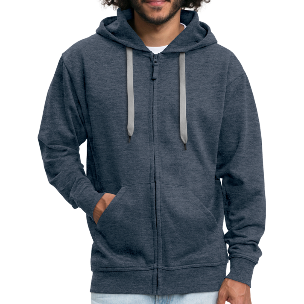 Jobbelsche - Hessisch Mundart - Männer Premium Kapuzen Jacke - Jeansblau