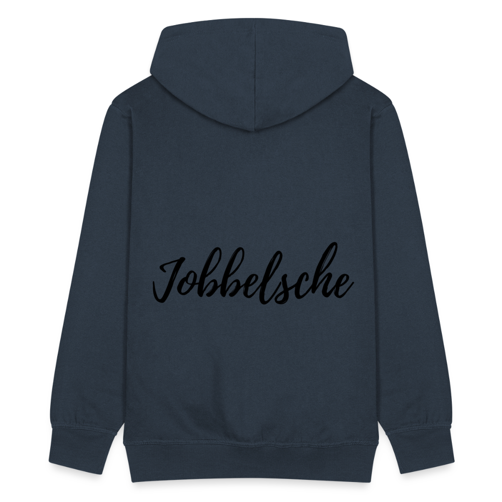 Jobbelsche - Hessisch Mundart - Männer Premium Kapuzen Jacke - Navy