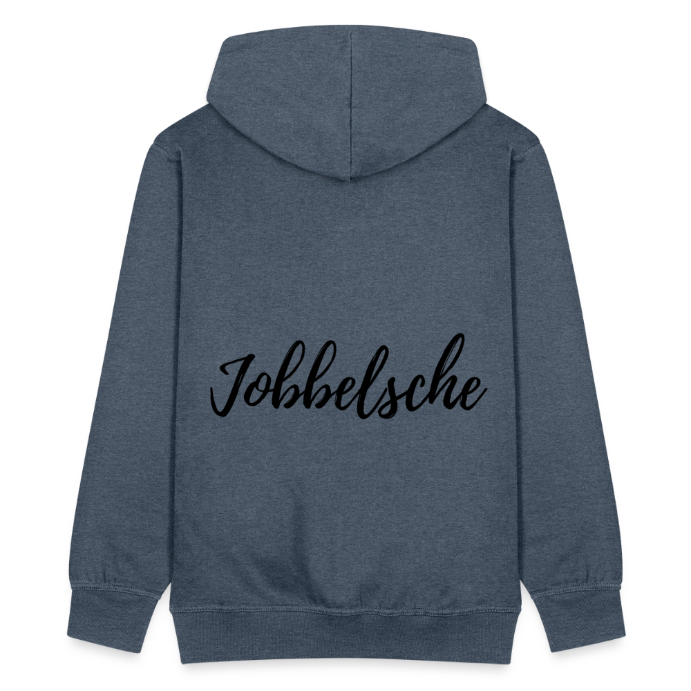 Jobbelsche - Hessisch Mundart - Männer Premium Kapuzen Jacke - Jeansblau