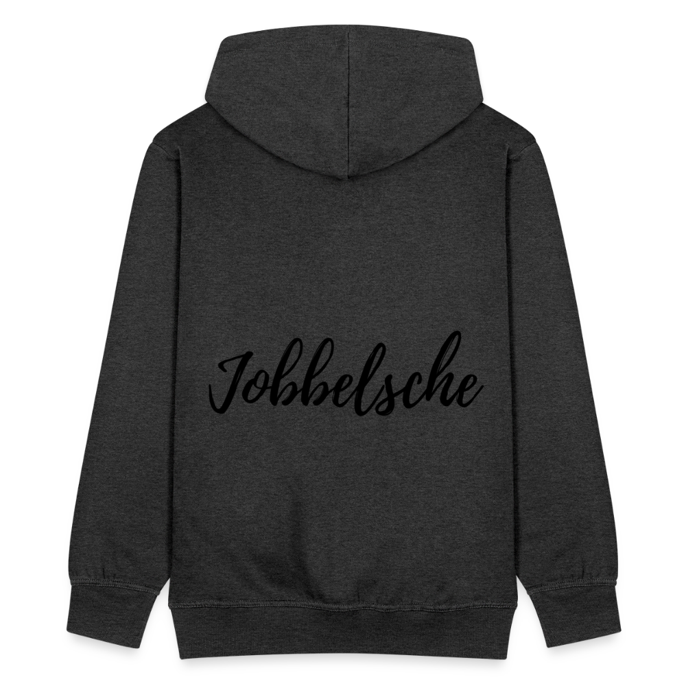 Jobbelsche - Hessisch Mundart - Männer Premium Kapuzen Jacke - Anthrazit