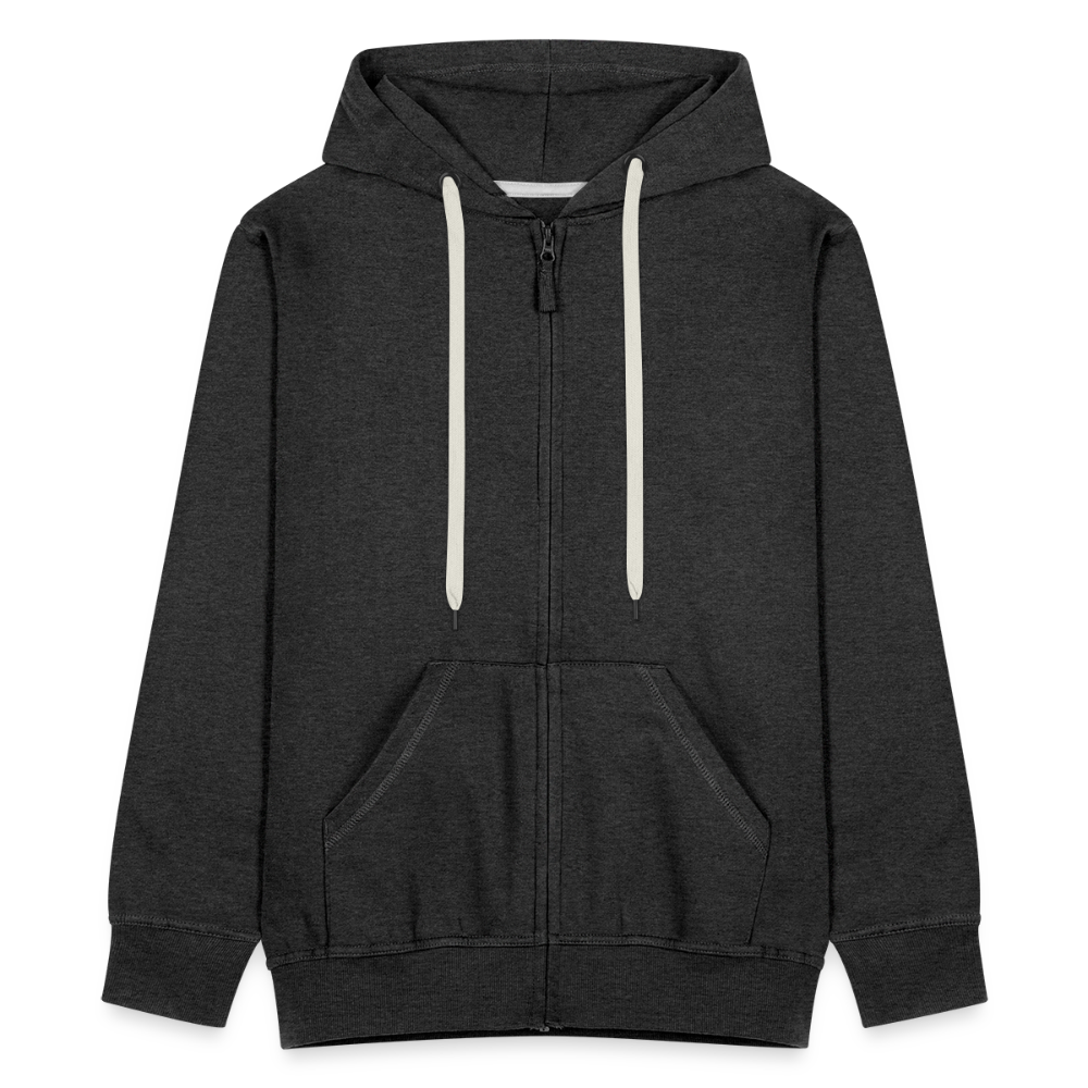 Bembel - weiß, blau - Hessisch Mundart - Männer Premium Kapuzen Jacke - Anthrazit