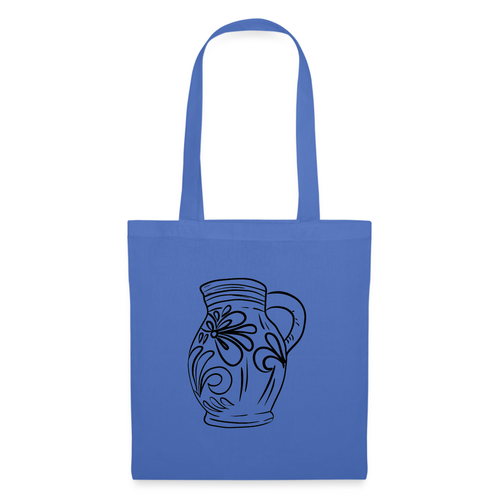 Bembel - schwarz - Stoffbeutel - Hellblau