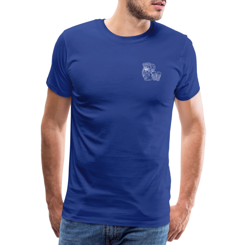 Bembel mit Gläsern - Hessisch Mundart - Männer Premium T-Shirt - Königsblau