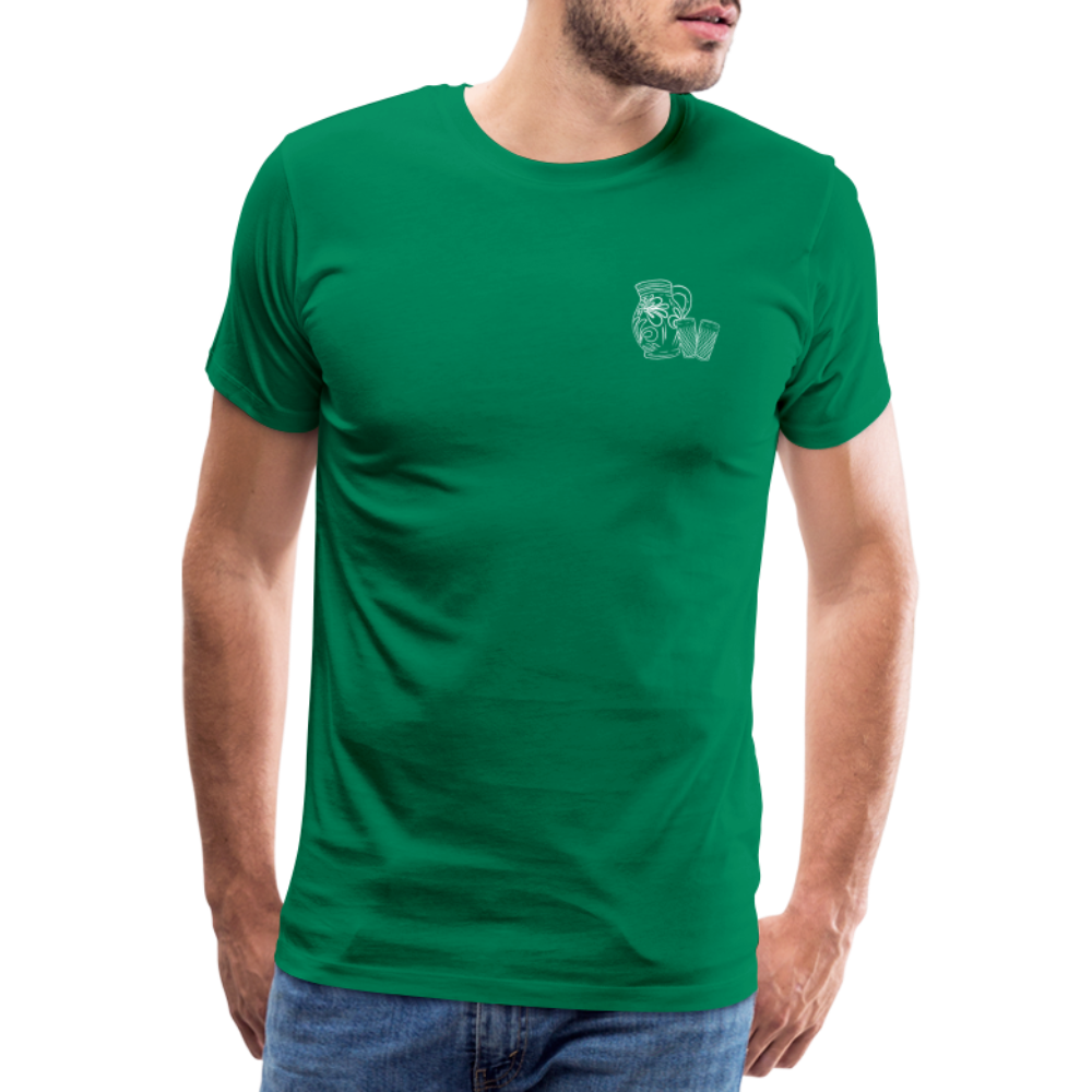Bembel mit Gläsern - Hessisch Mundart - Männer Premium T-Shirt - Kelly Green