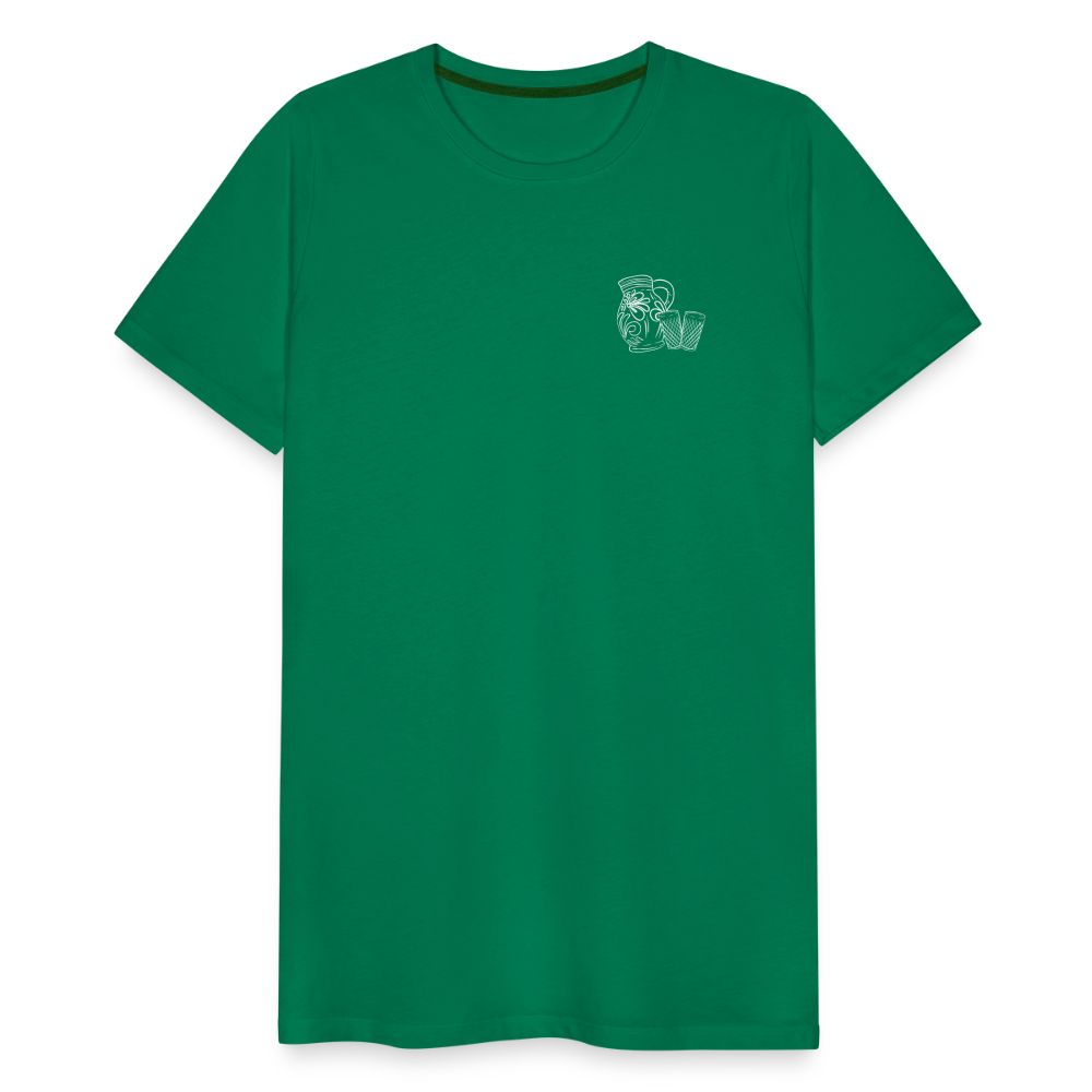 Bembel mit Gläsern - Hessisch Mundart - Männer Premium T-Shirt - Kelly Green
