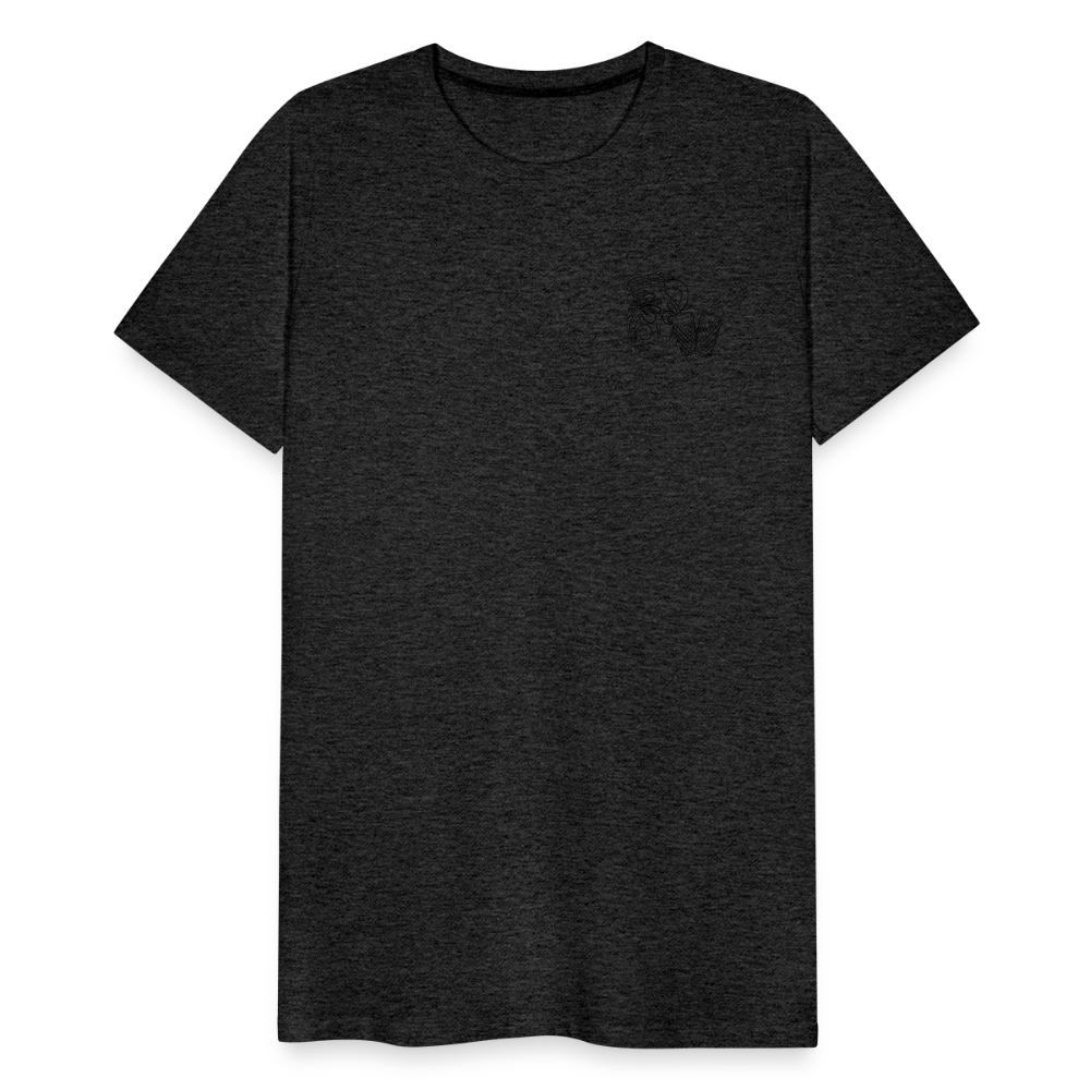 Bembel mit Gläsern - Hessisch Mundart - Männer Premium T-Shirt - Anthrazit