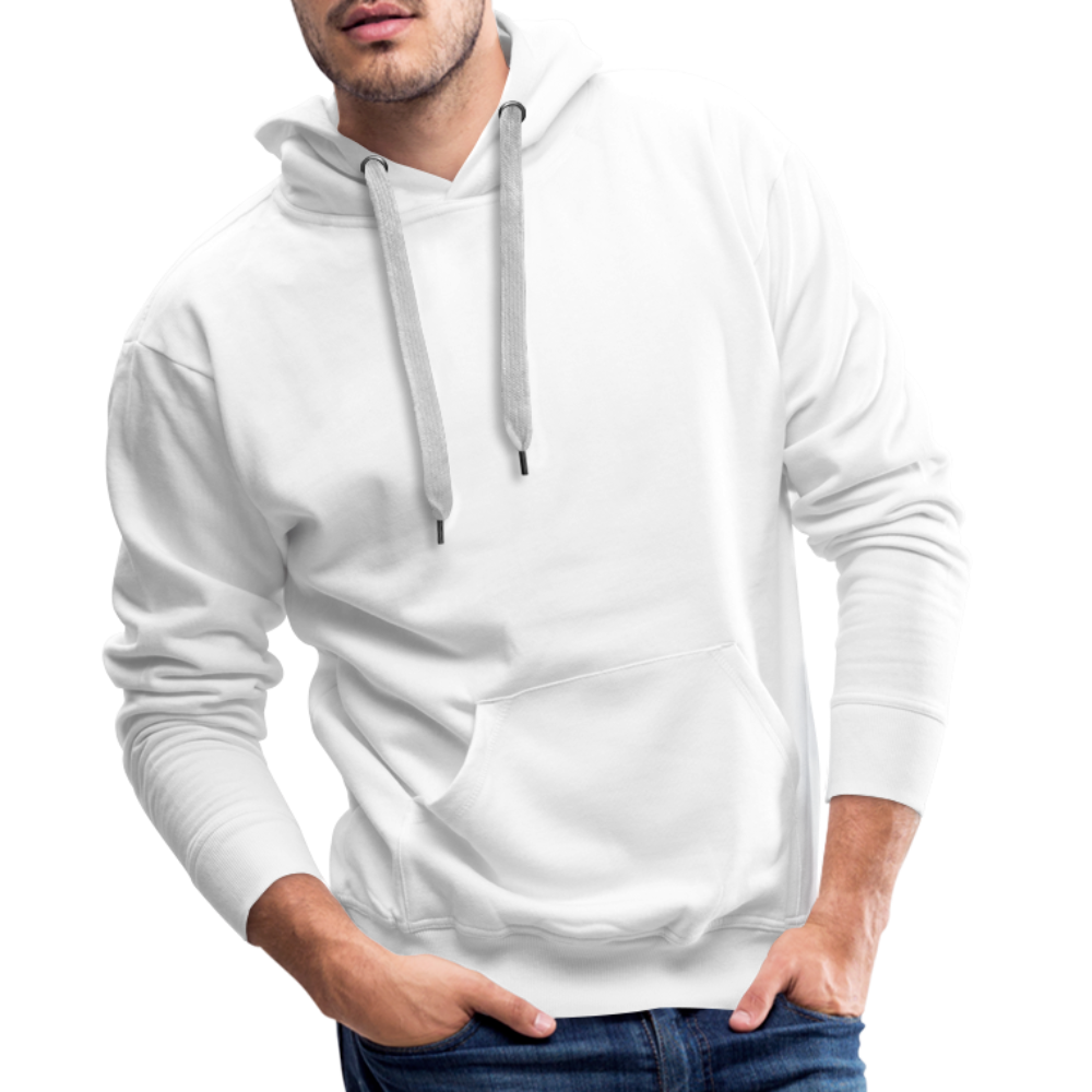 Cooler Retro Hai als Ink Art - Männer Premium Hoodie - Weiß