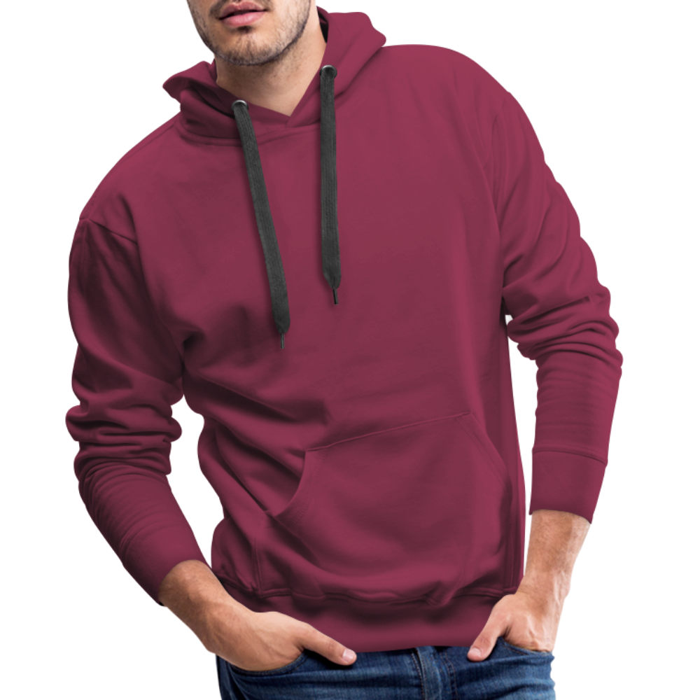 Cooler Retro Hai als Ink Art - Männer Premium Hoodie - Bordeaux