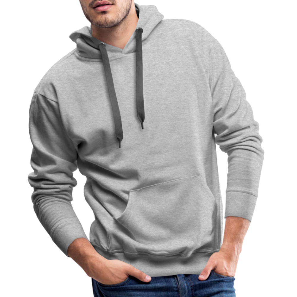 Cooler Retro Hai als Ink Art - Männer Premium Hoodie - Grau meliert
