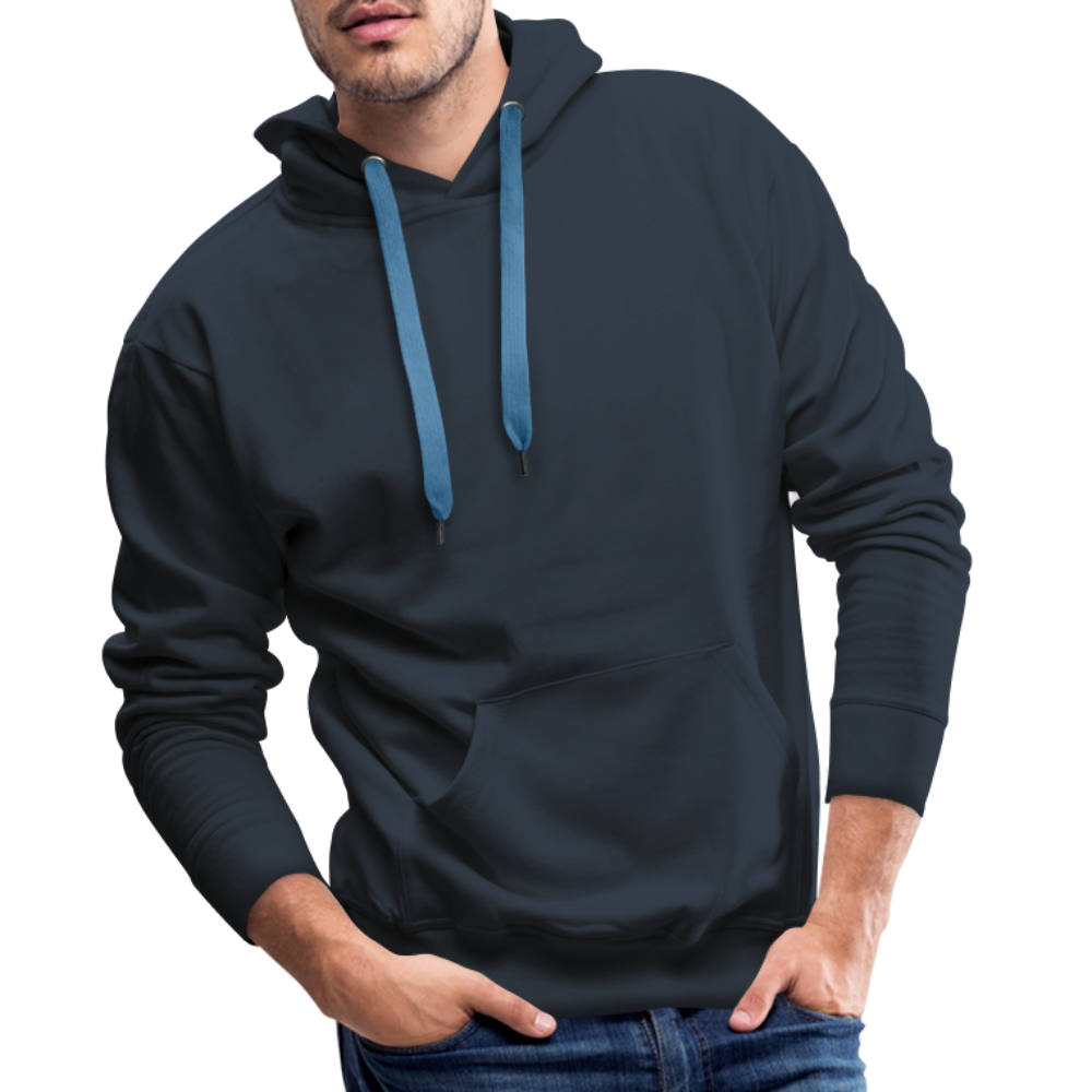 Cooler Retro Hai als Ink Art - Männer Premium Hoodie - Navy