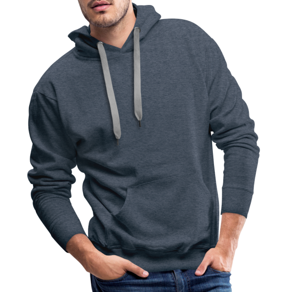 Cooler Retro Hai als Ink Art - Männer Premium Hoodie - Jeansblau
