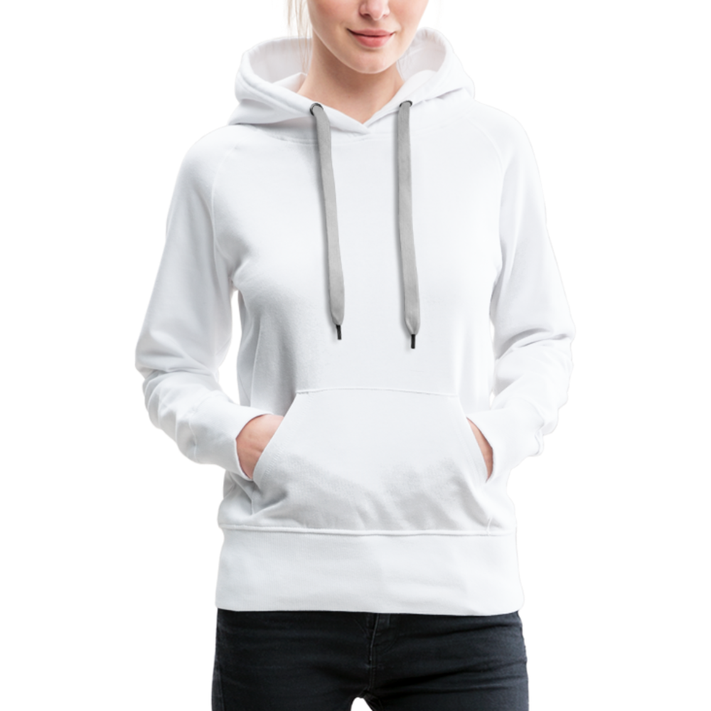 Cooler Retro Hai als Ink Art - Frauen Premium Hoodie - Weiß