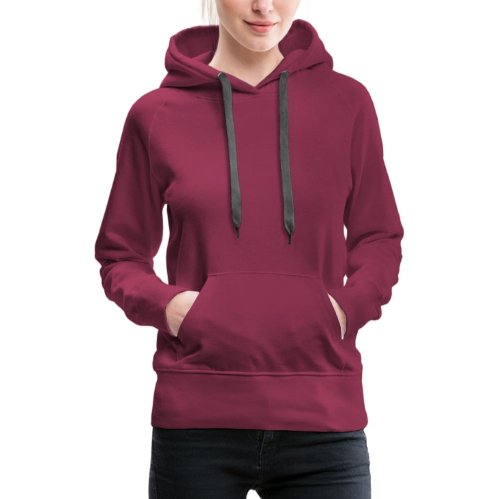 Cooler Retro Hai als Ink Art - Frauen Premium Hoodie - Bordeaux