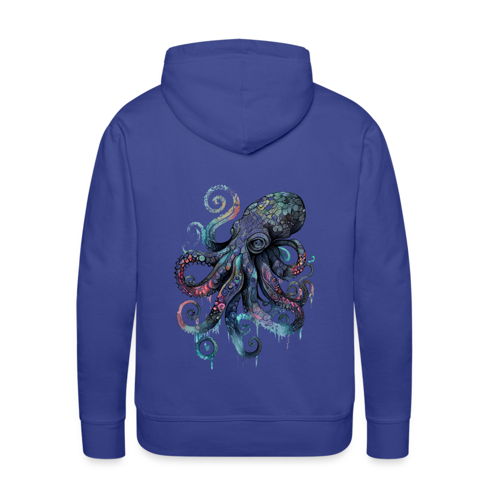 Cooler Wasserfarben Aquarell Oktopus - Männer Premium Hoodie - Königsblau