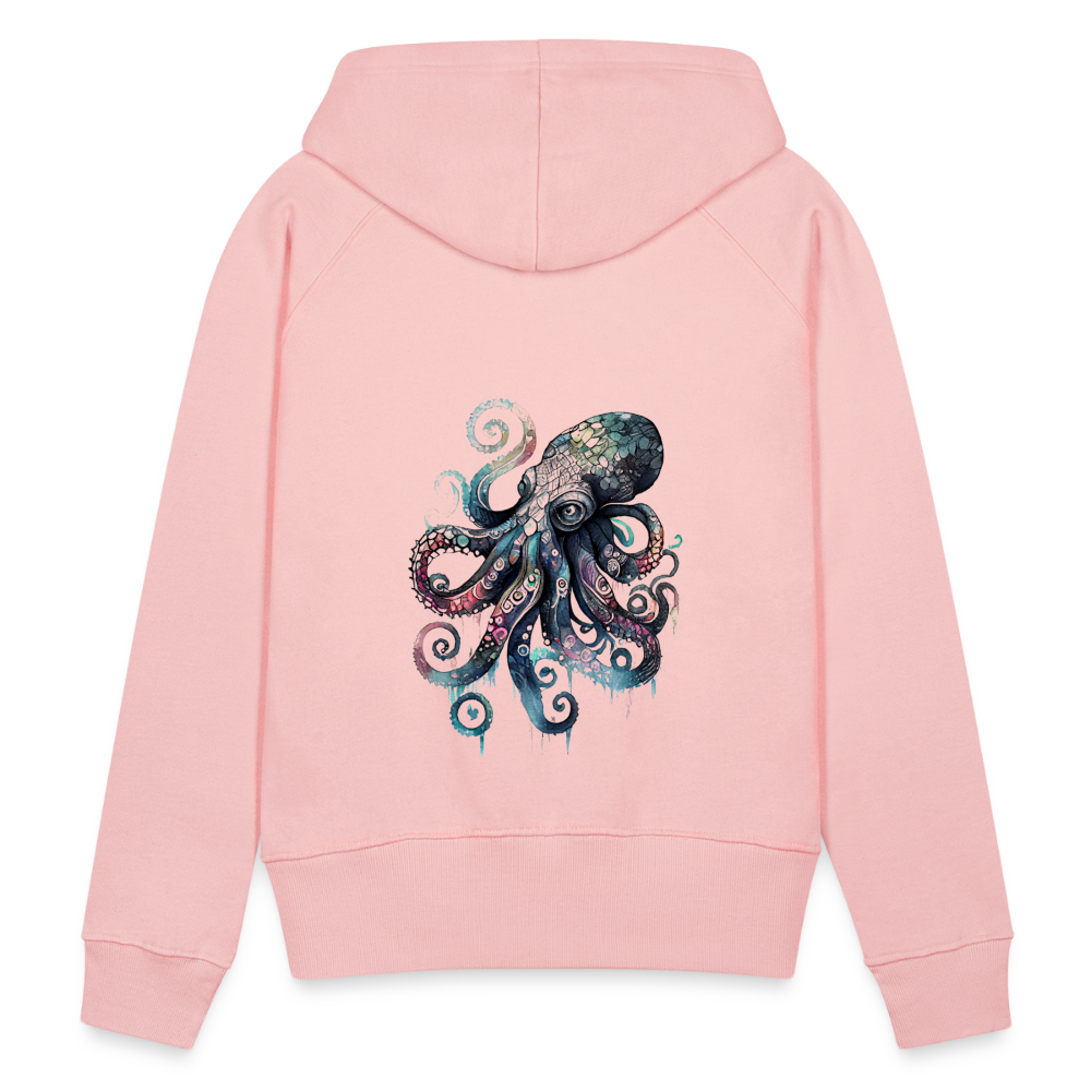 Cooler Wasserfarben Aquarell Oktopus - Frauen Premium Hoodie - Kristallrosa