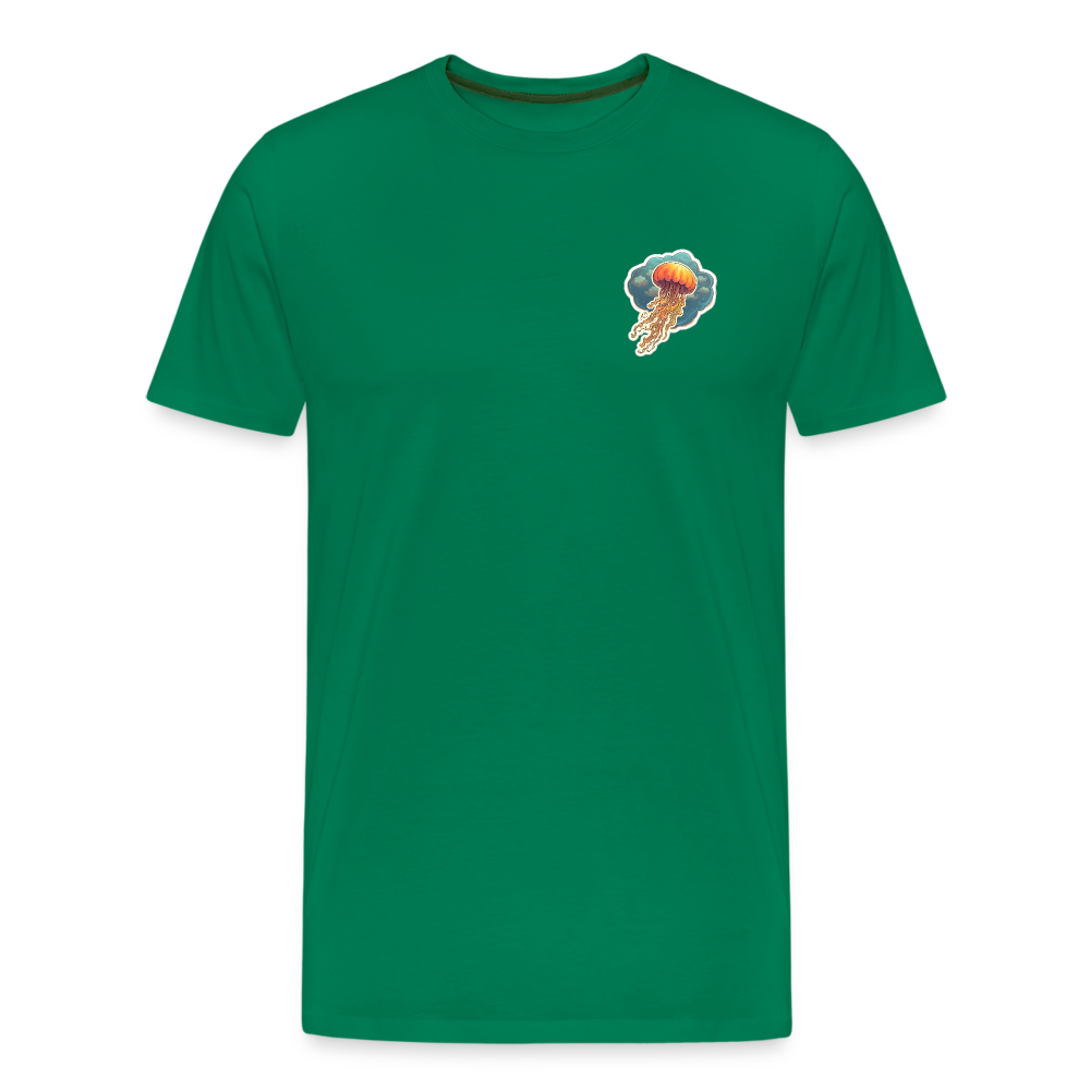 Oranges Sticker Quallen Artwork - Männer Premium T-Shirt - Kelly Green