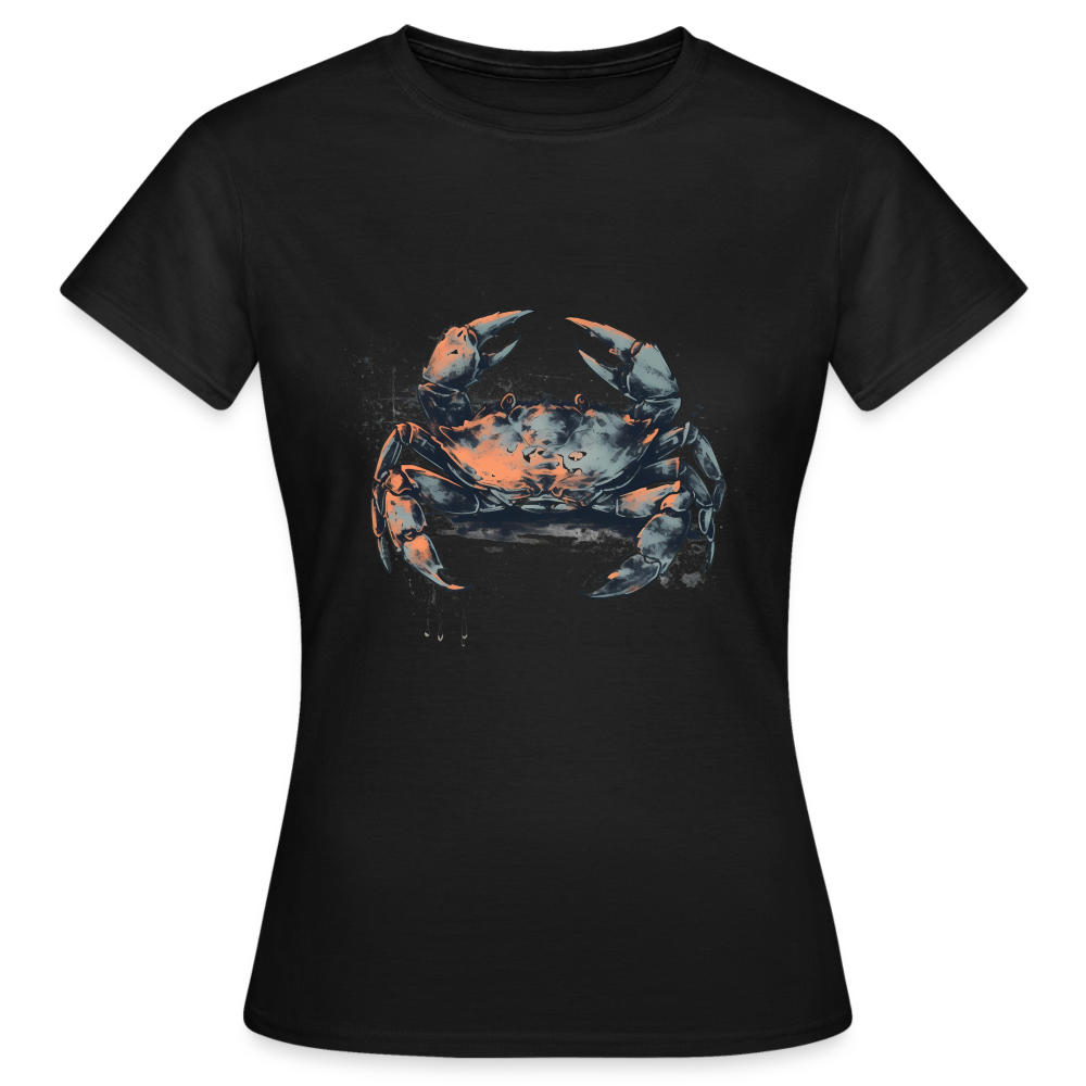 Coole Krabbe im Retro Style - Frauen T-Shirt - Schwarz