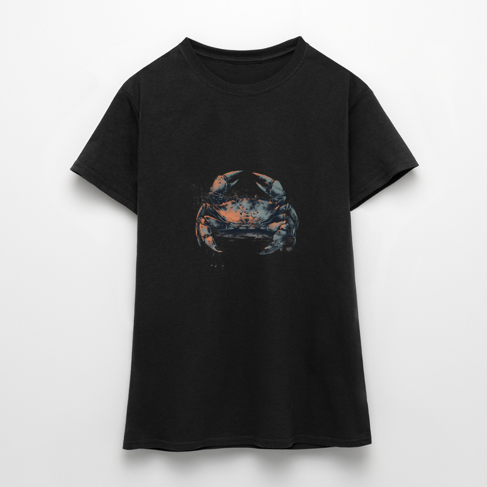 Coole Krabbe im Retro Style - Frauen T-Shirt - Schwarz