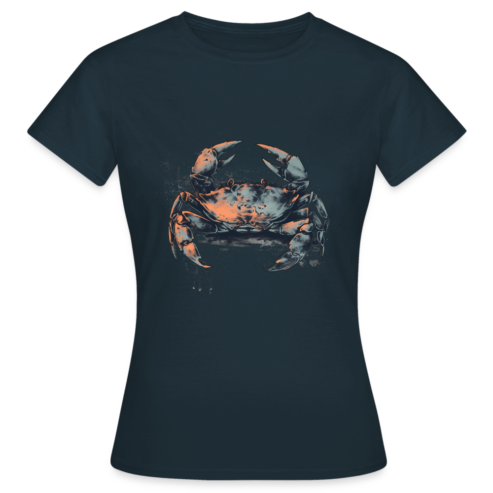 Coole Krabbe im Retro Style - Frauen T-Shirt - Navy