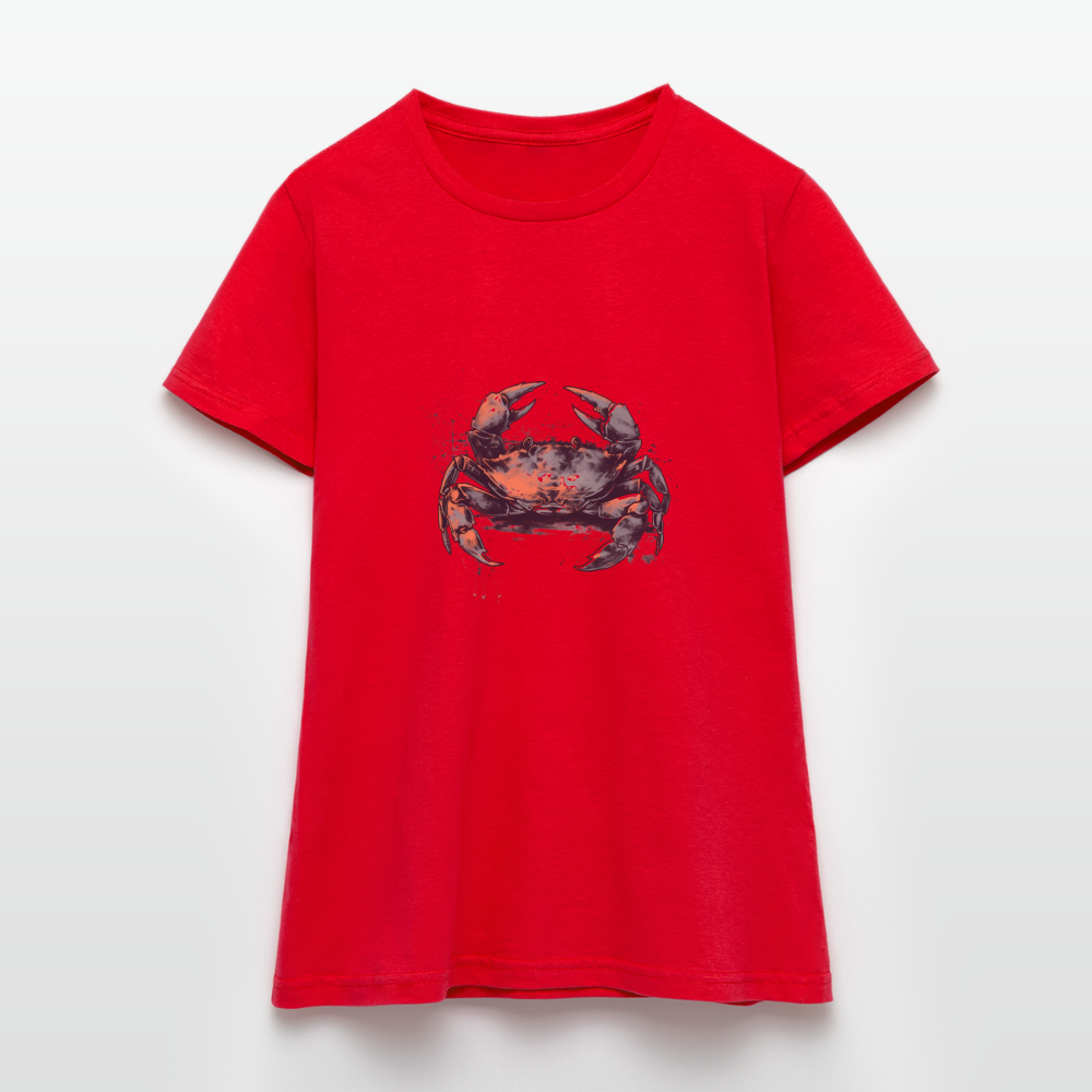 Coole Krabbe im Retro Style - Frauen T-Shirt - Rot