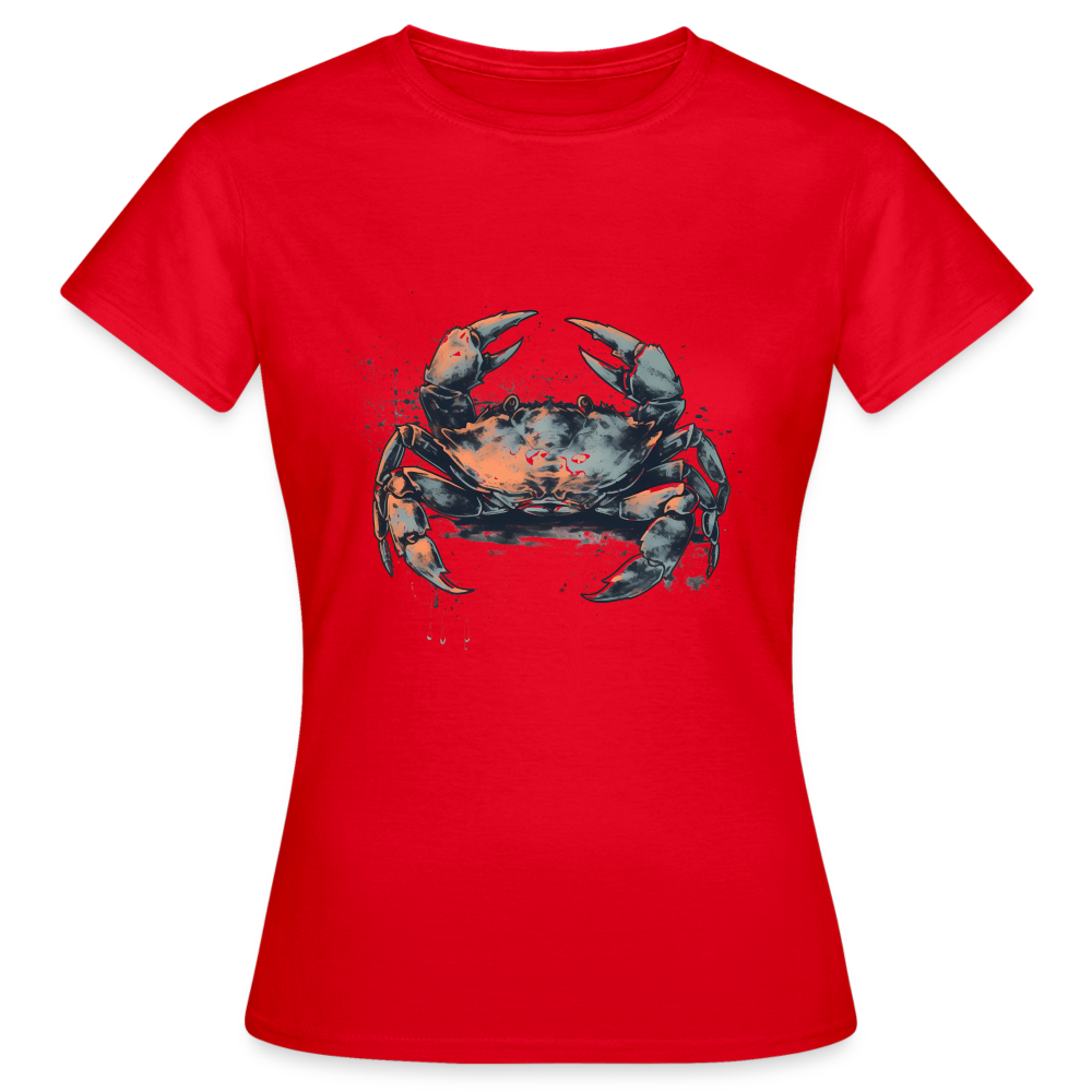 Coole Krabbe im Retro Style - Frauen T-Shirt - Rot