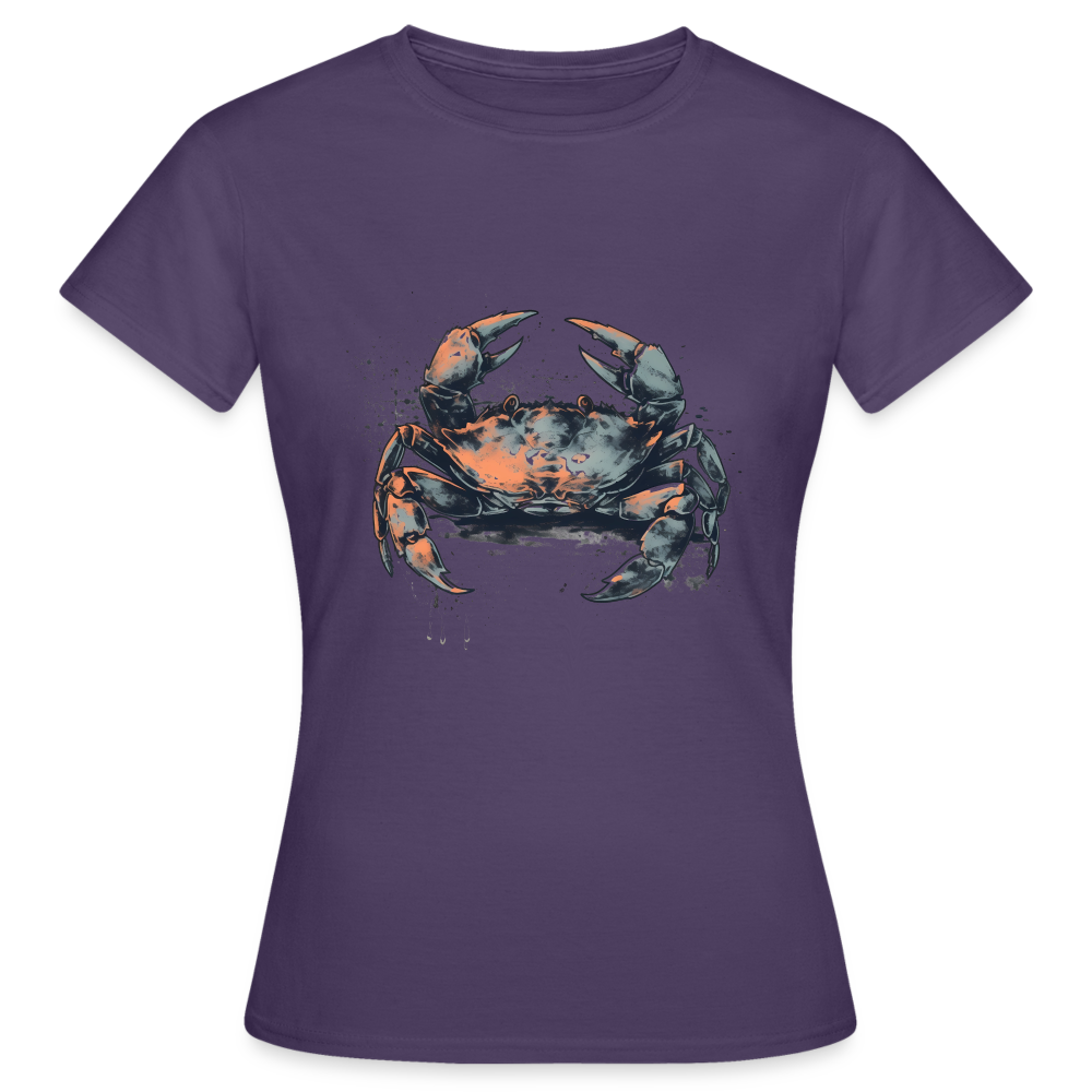 Coole Krabbe im Retro Style - Frauen T-Shirt - Dunkellila