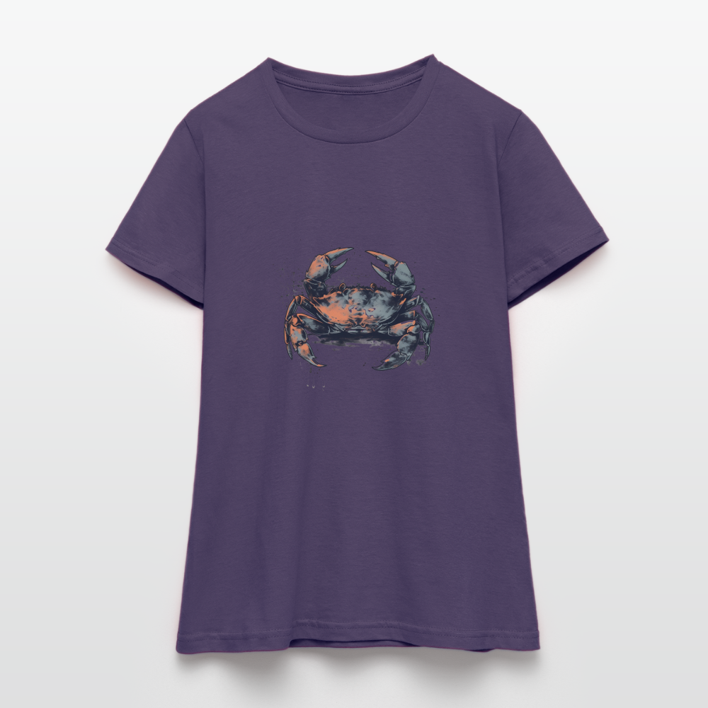 Coole Krabbe im Retro Style - Frauen T-Shirt - Dunkellila